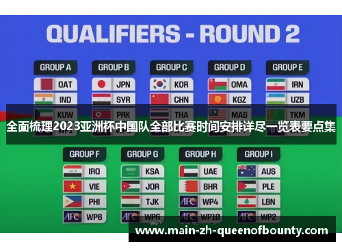 全面梳理2023亚洲杯中国队全部比赛时间安排详尽一览表要点集